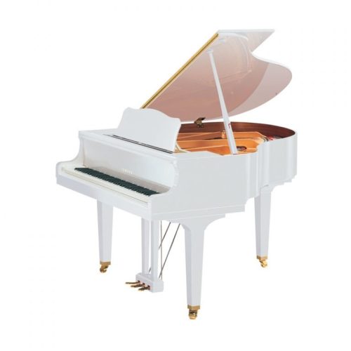 Yamaha cola blanca, un piano de alta calidad y elegancia que brinda un sonido excepcional.
